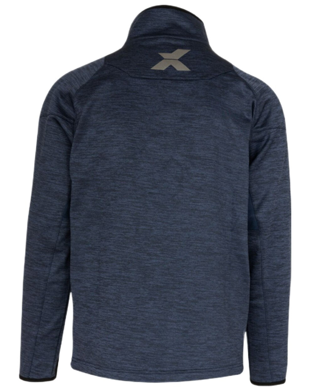 Navy Coloured Xpert Mens Pro Half Zip Tech Fleece on White Background