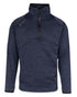 Navy Coloured Xpert Mens Pro Half Zip Tech Fleece on White Background
