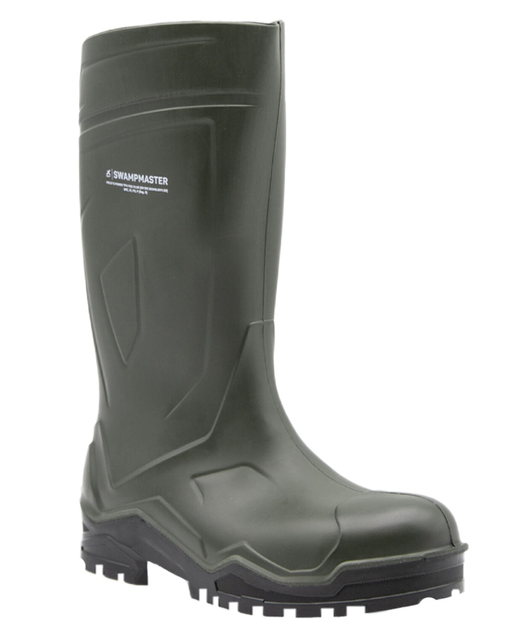 Green Coloured Xpert Mens Swampmaster Pro Champion+ Non-Safety Wellingtons on White Background