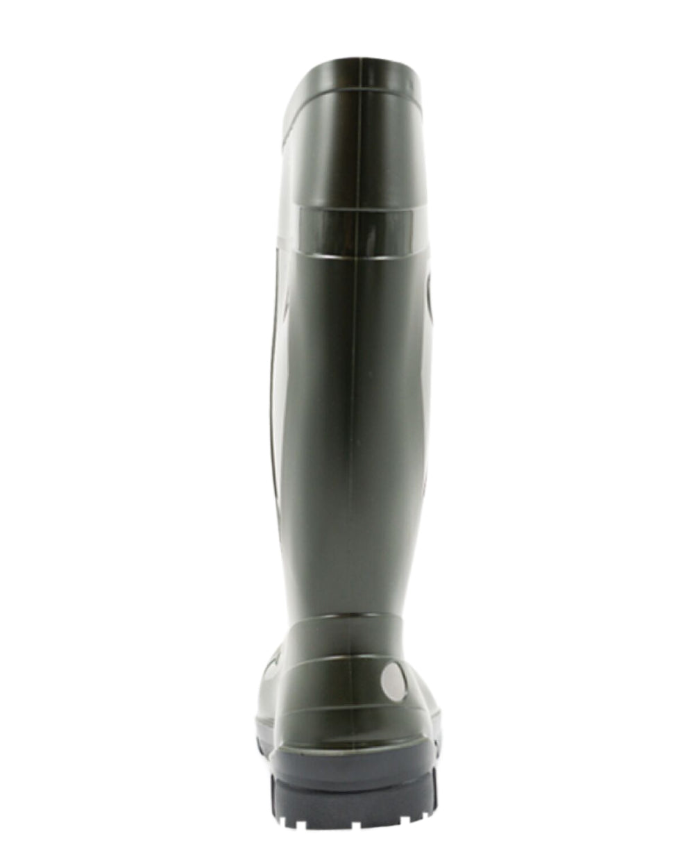 Green Coloured Xpert Mens Swampmaster Titan S5 Safety PVC Wellingtons on White Background