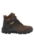 Brown Coloured Xpert Mens Typhoon Waterproof Safety Boots on White Background