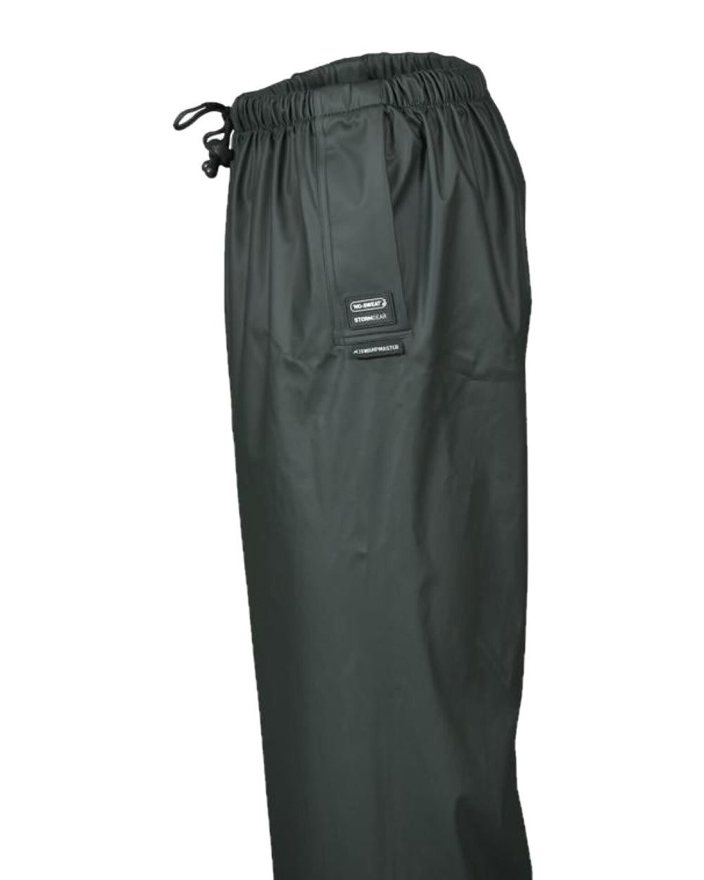 Green Coloured Xpert Swampmaster No-Sweat Stormgear Waterproof Trousers on White Background