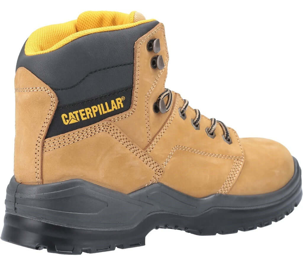 Gold honey CAT Striver S3 Lace Up Boot Black