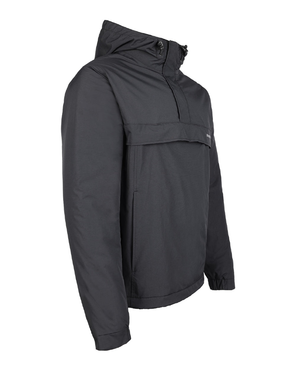Black Coloured TuffStuff Sutherland Waterproof Windbreaker Smock On A White Background