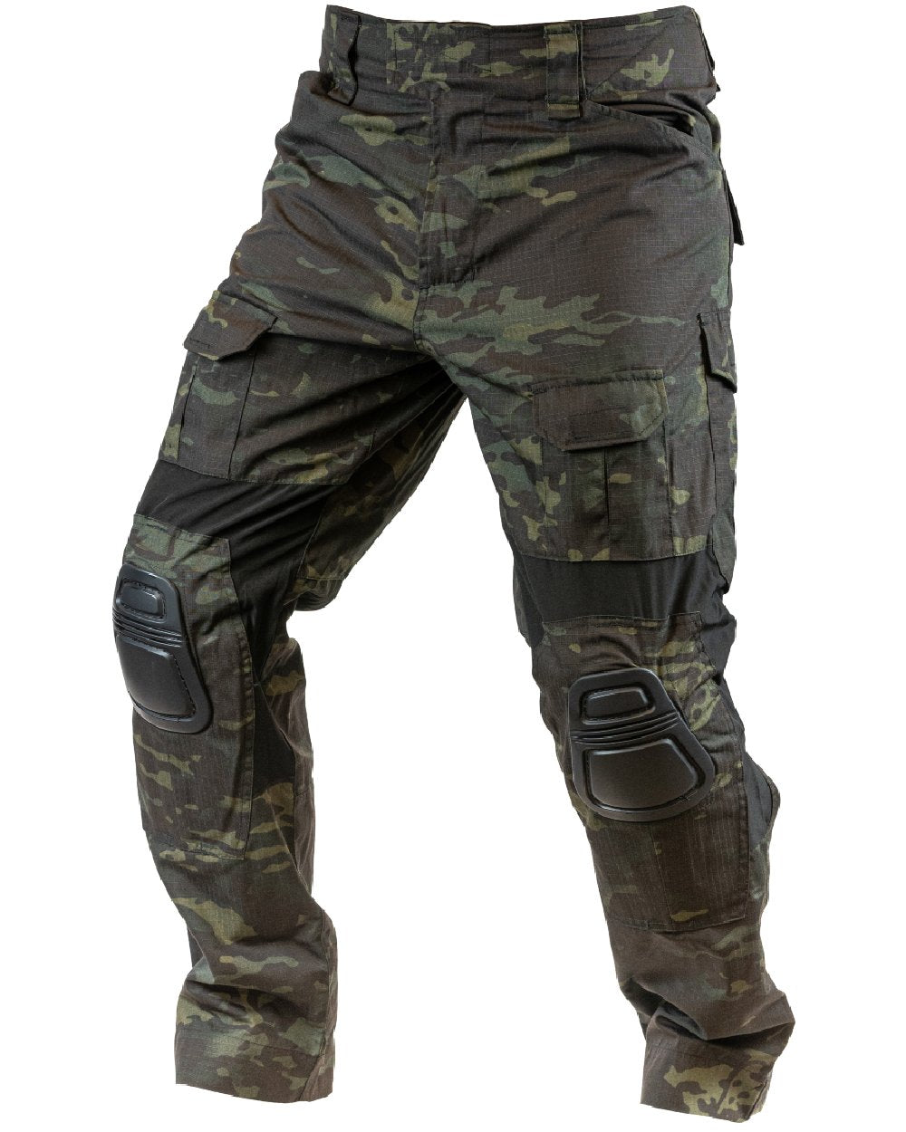 VCAM Black Coloured Viper Elite Trousers Gen2 on white background