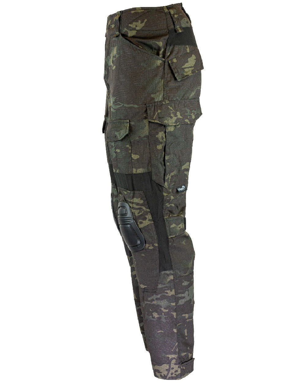 VCAM Black Coloured Viper Elite Trousers Gen2 on white background
