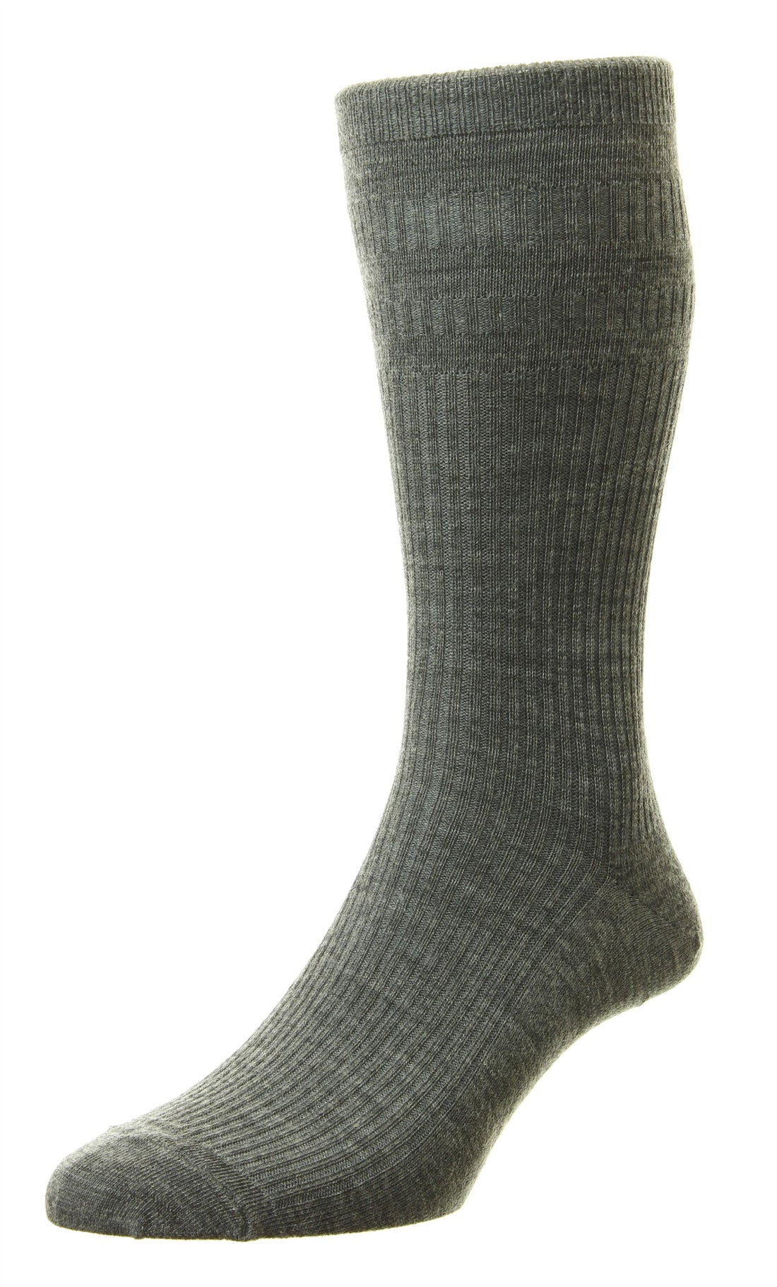 Grey HJ Hall Extra Wide Soft Top Sock | Sanitised Wool