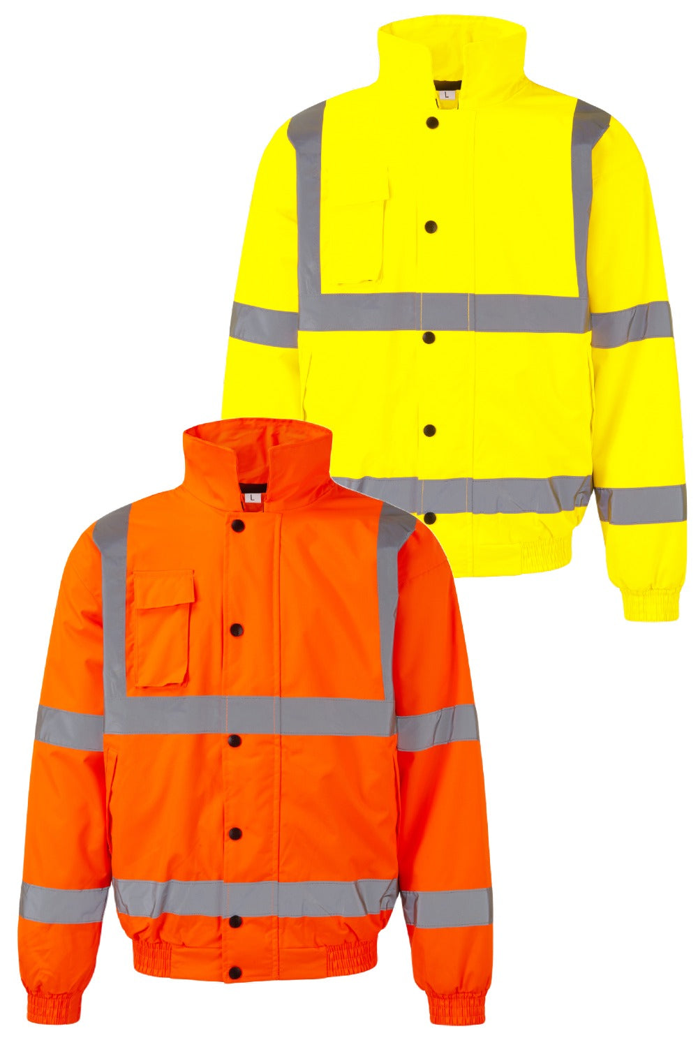 Regatta Professional Mens Hi Vis Waterproof Bomber Jacket (Orange