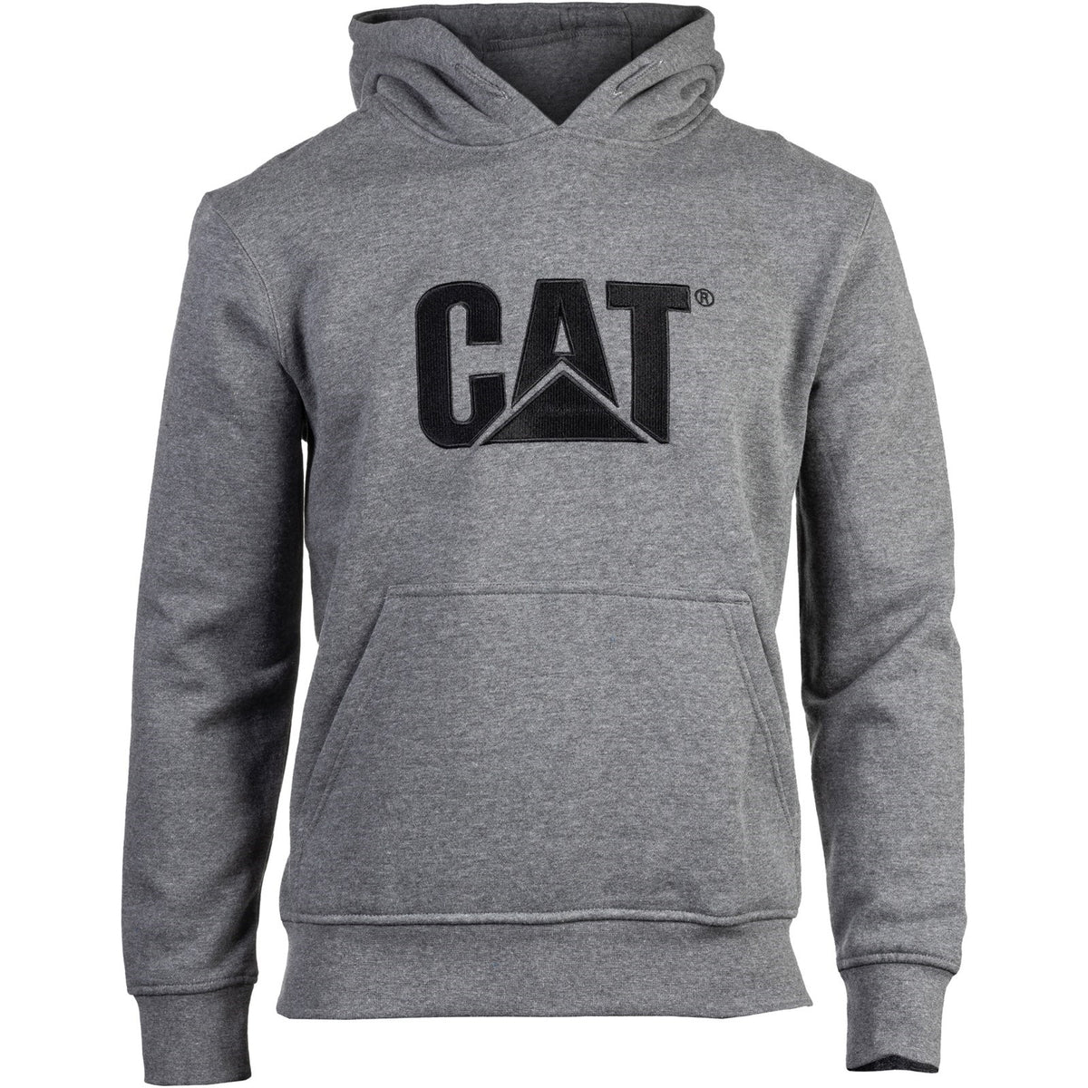 Caterpillar Trademark Hooded Sweatshirt in Heather Grey