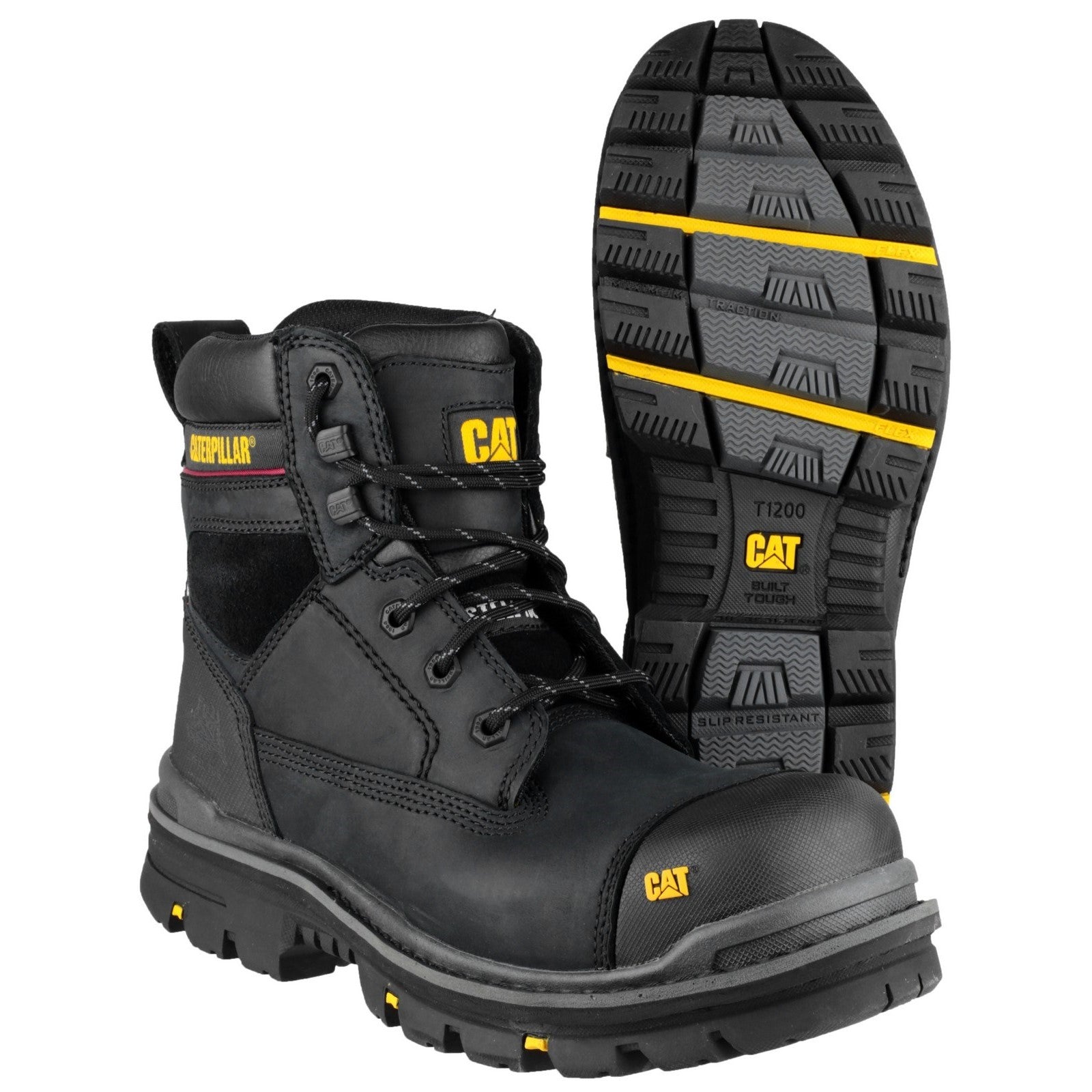 Caterpillar Gravel 6" Safety Boot in Black