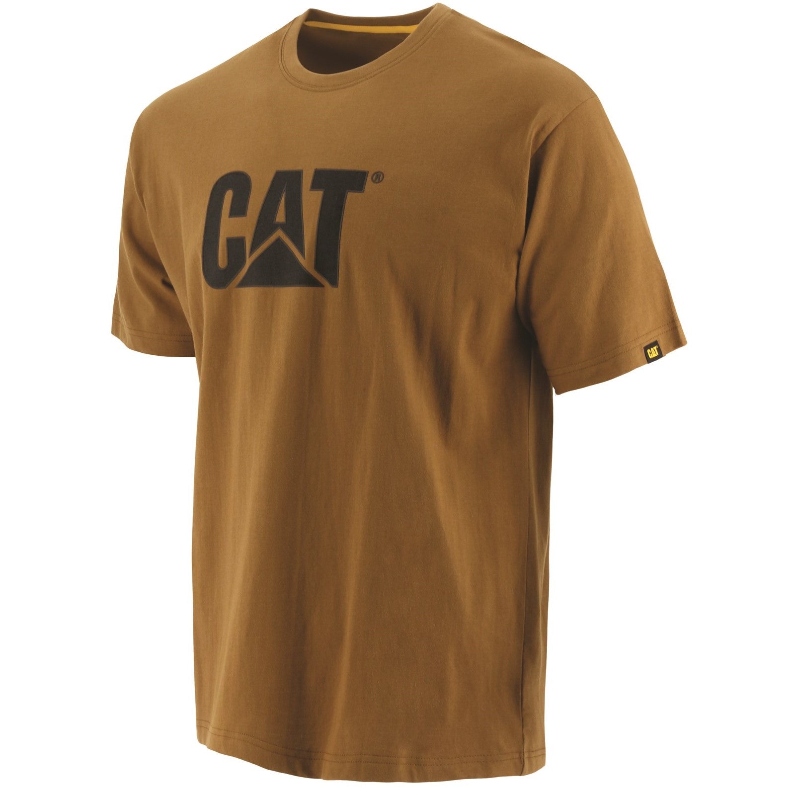 Caterpillar Trademark Logo T Shirt in Bronze