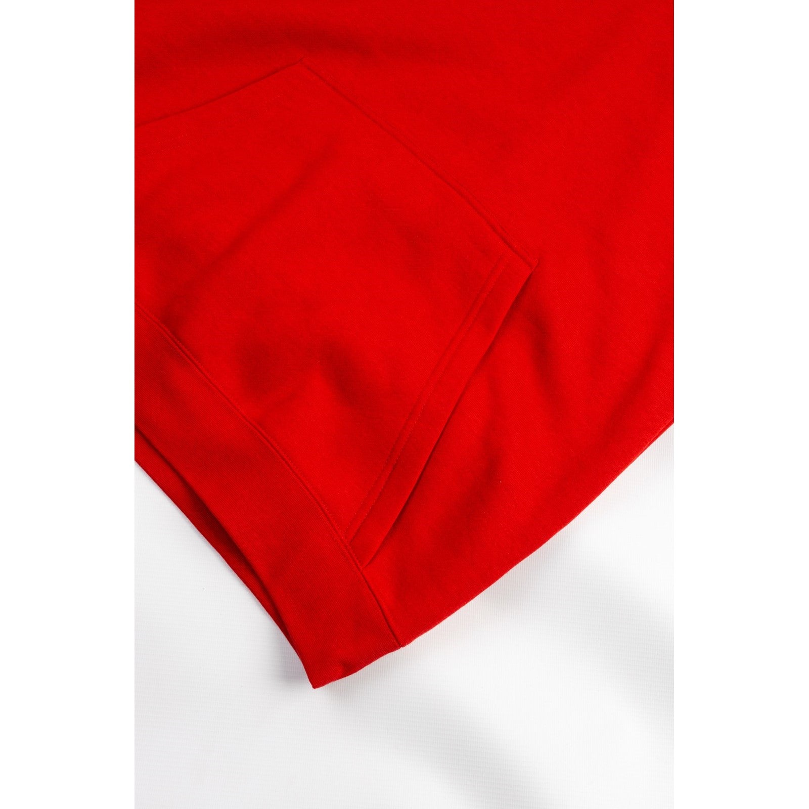 Caterpillar Essentials Hooded Sweatshirt. Hot Red. Pocket