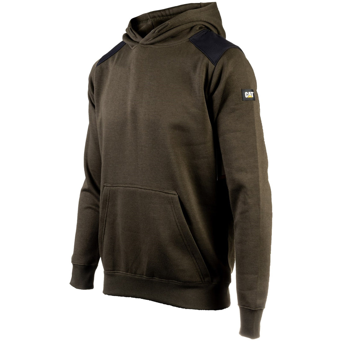 Caterpillar Essentials Hooded Sweatshirt in Army Moss