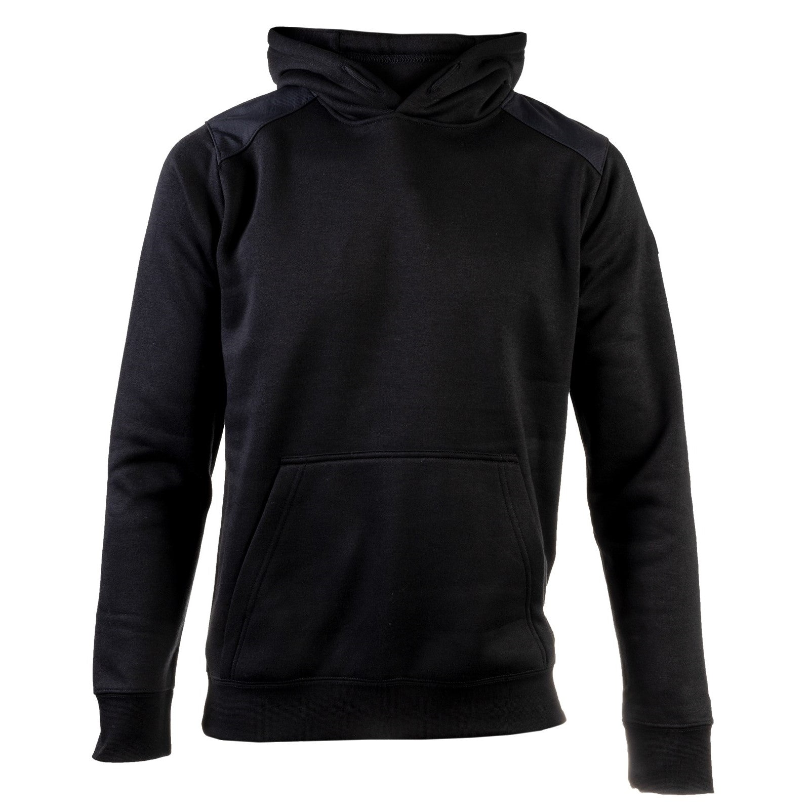 Caterpillar Essentials Hooded Sweatshirt. Black. Front View