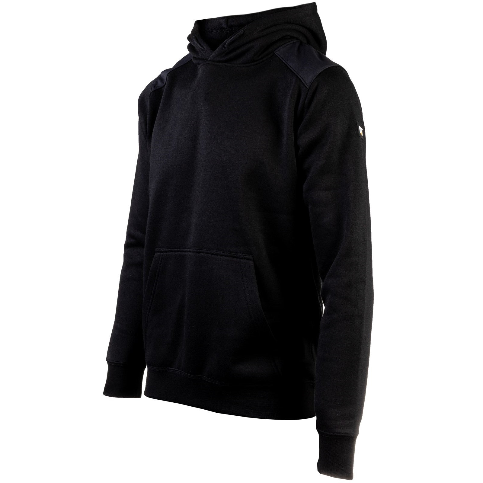 Caterpillar Essentials Hooded Sweatshirt. Black. Full View