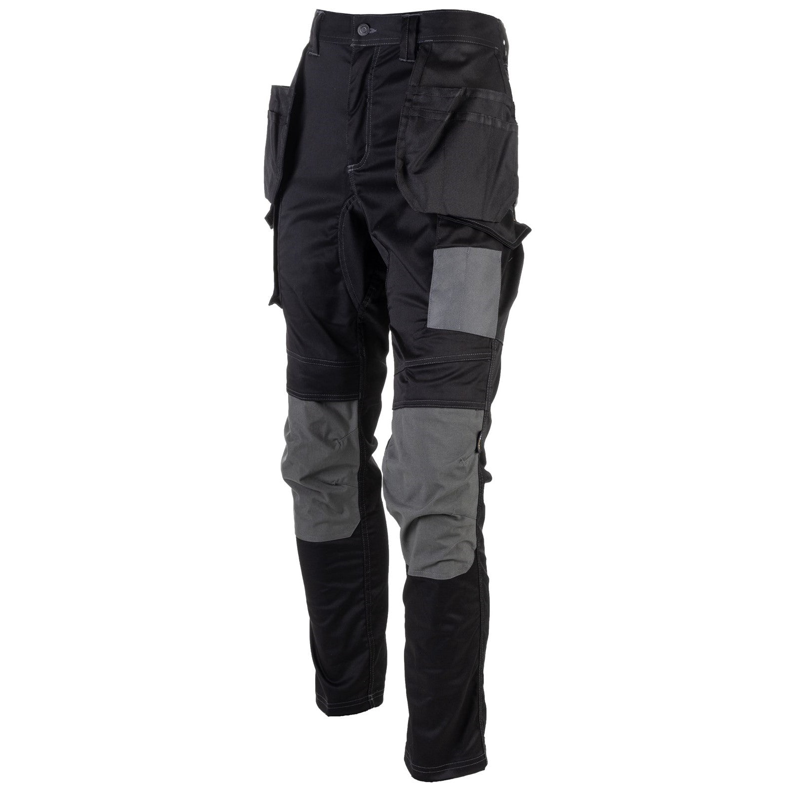 Caterpillar Essentials Stretch Knee Pocket in Dark Shadow Black