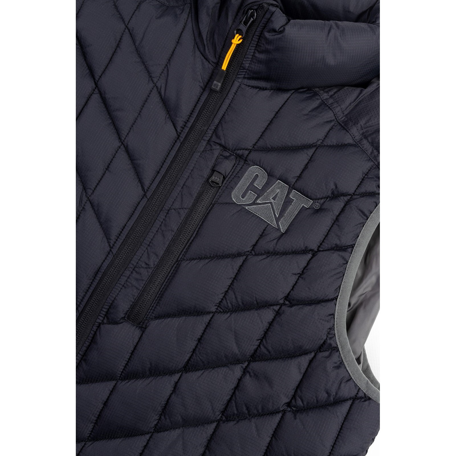 Caterpillar Insulated Vest in Black Charcoal