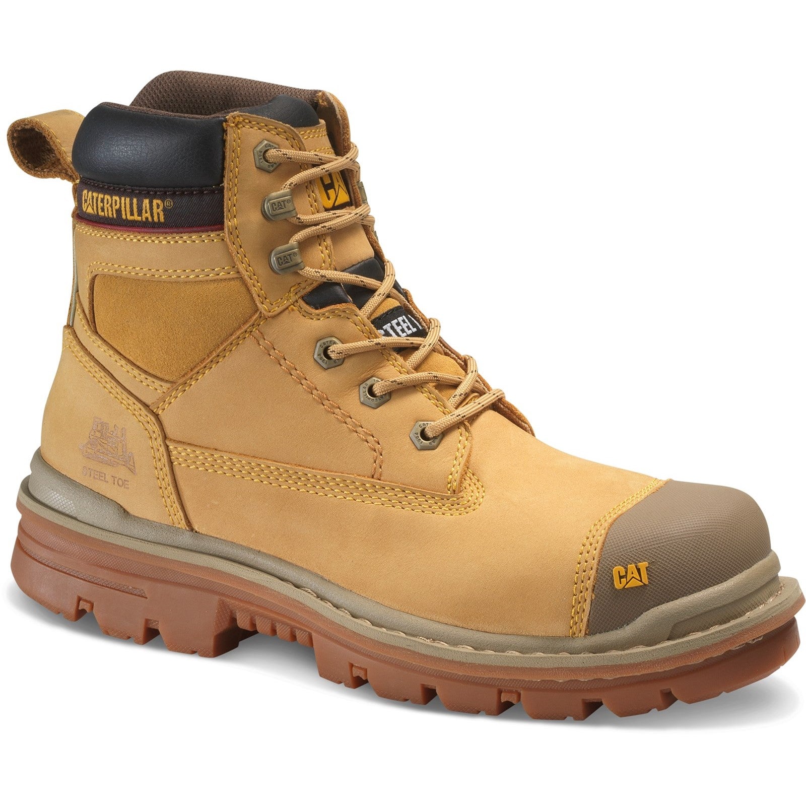Caterpillar Gravel 6" Safety Boot in Honey