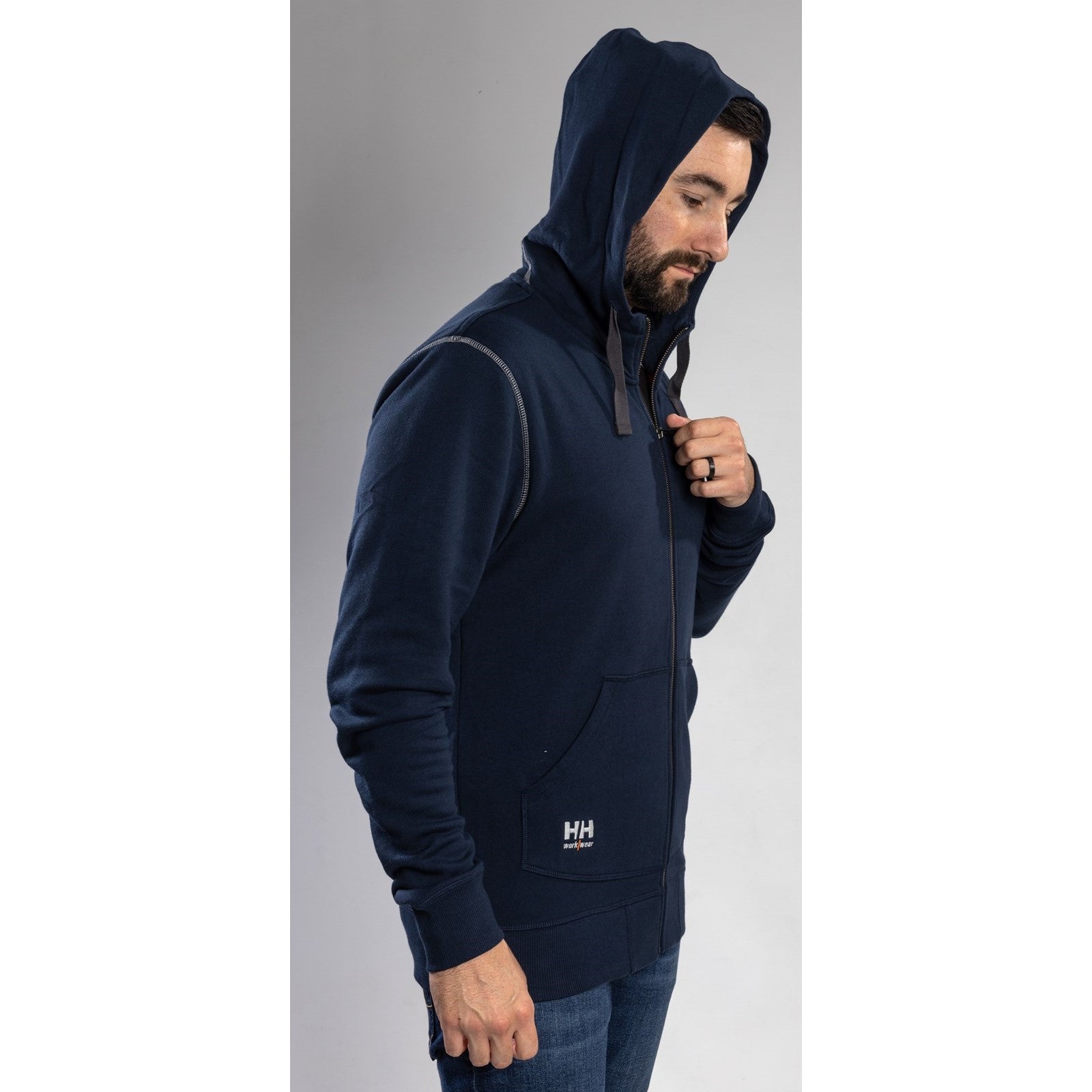 Helly Hansen Oxford Zip Hoodie in Navy