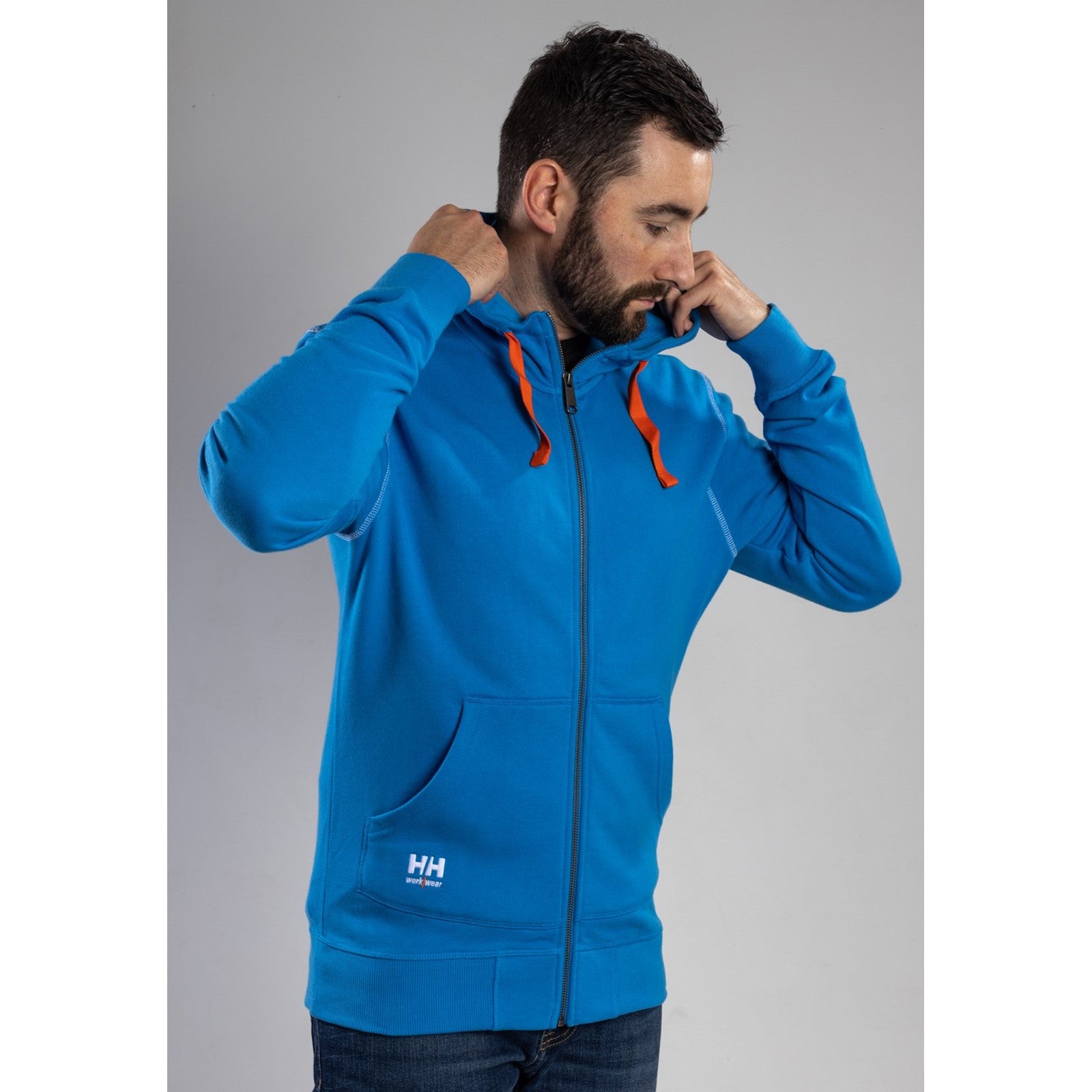 Helly Hansen Oxford Zip Hoodie in Racer Blue