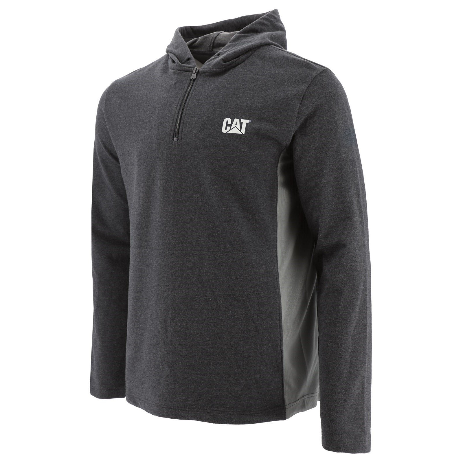 Caterpillar Coolmax Quarter Zip Hoodie in Black