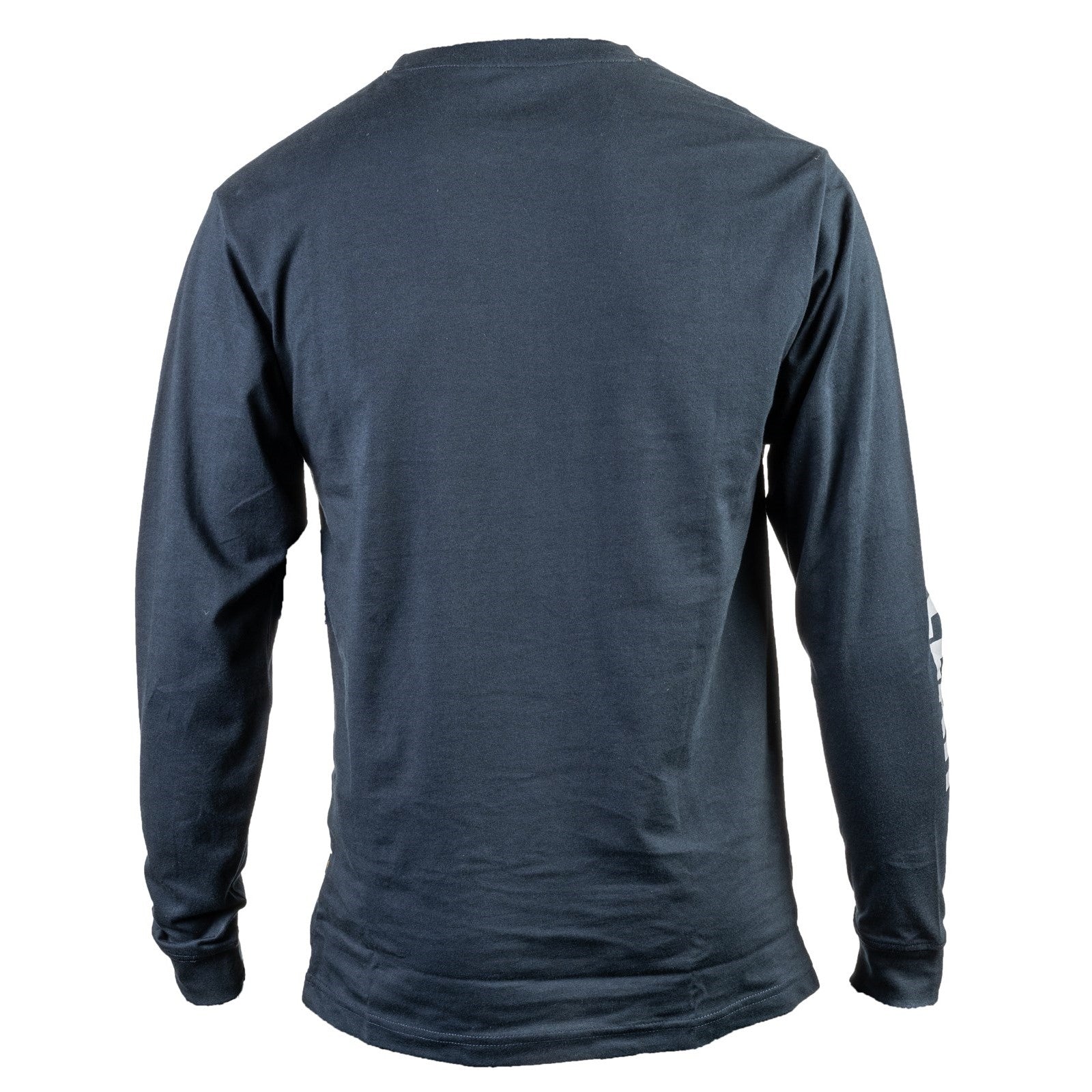 Caterpillar Trademark Banner Long Sleeve T Shirt in Dark Marine
