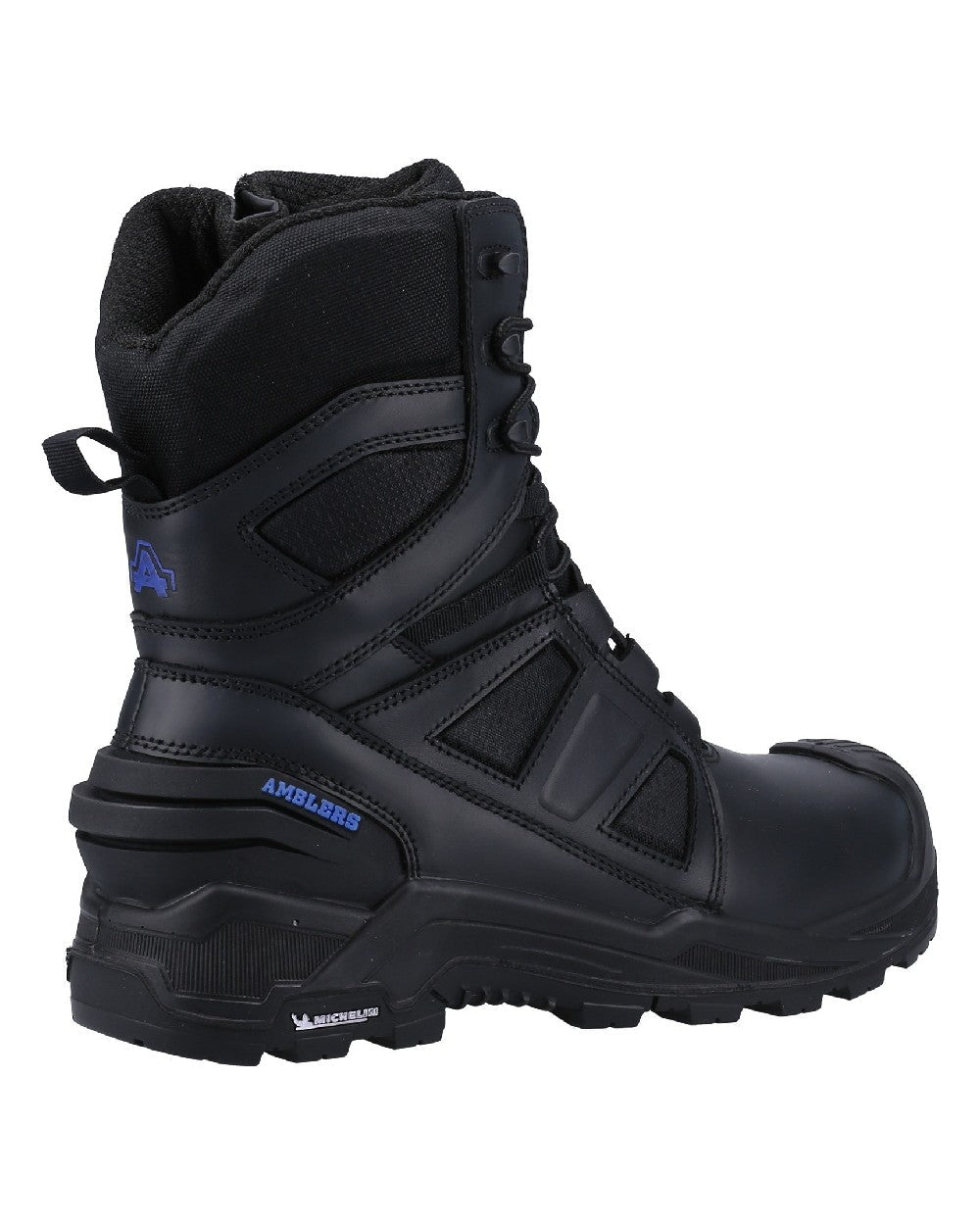 Black coloured Amblers Safety AS981C Centurion Waterproof Safety Boots on white background 
