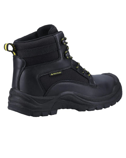 Black coloured Amblers Safety Mens 501R S1P Safety Boots on white background 