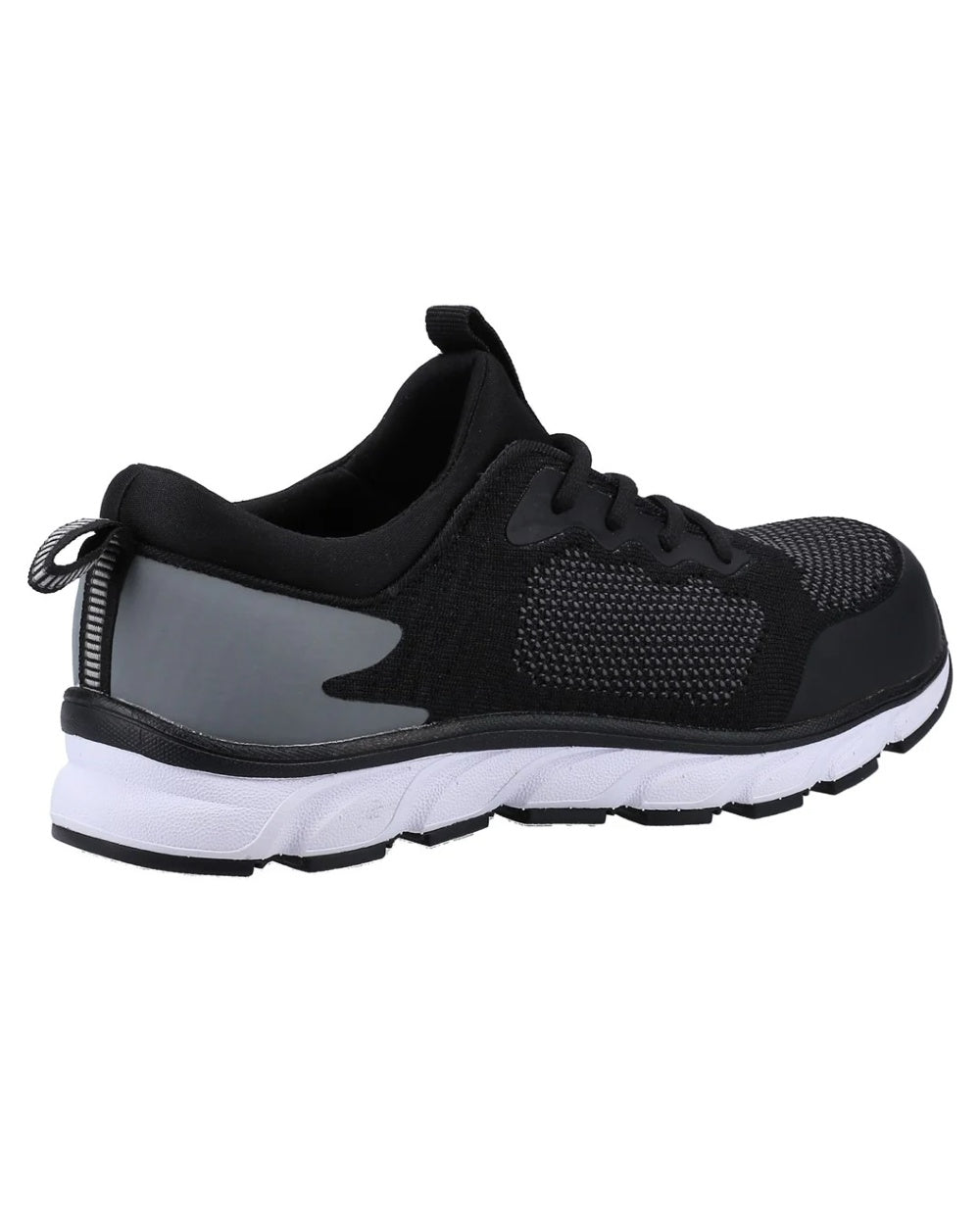 Black coloured Amblers Safety Mens AS718 S1P SRA Safety Trainers on white background 