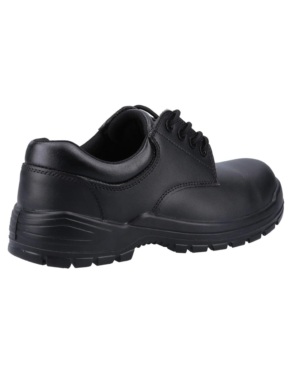 Black Coloured Amblers Safety Mens FS38C Gibson S1P SRA Safety Shoes on white background 