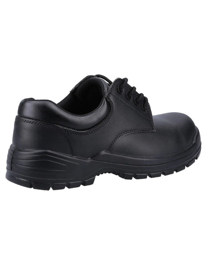 Black Coloured Amblers Safety Mens FS38C Gibson S1P SRA Safety Shoes on white background 