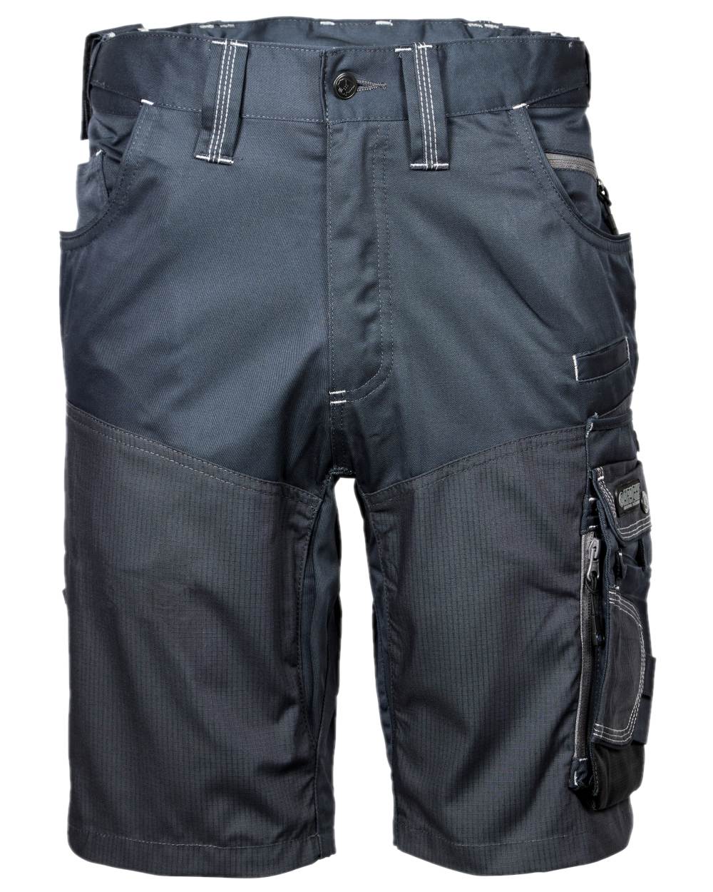 Grey Coloured Apache Mens ATS Cargo Shorts on white background 