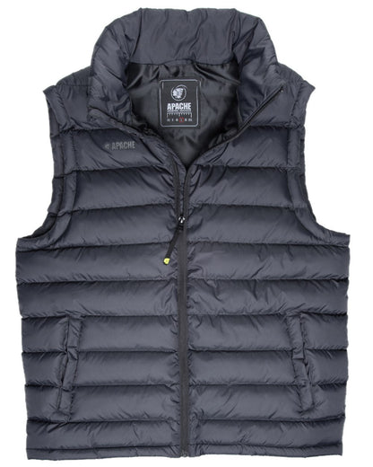 Black Coloured Apache Mens ATS Gilet on white background 
