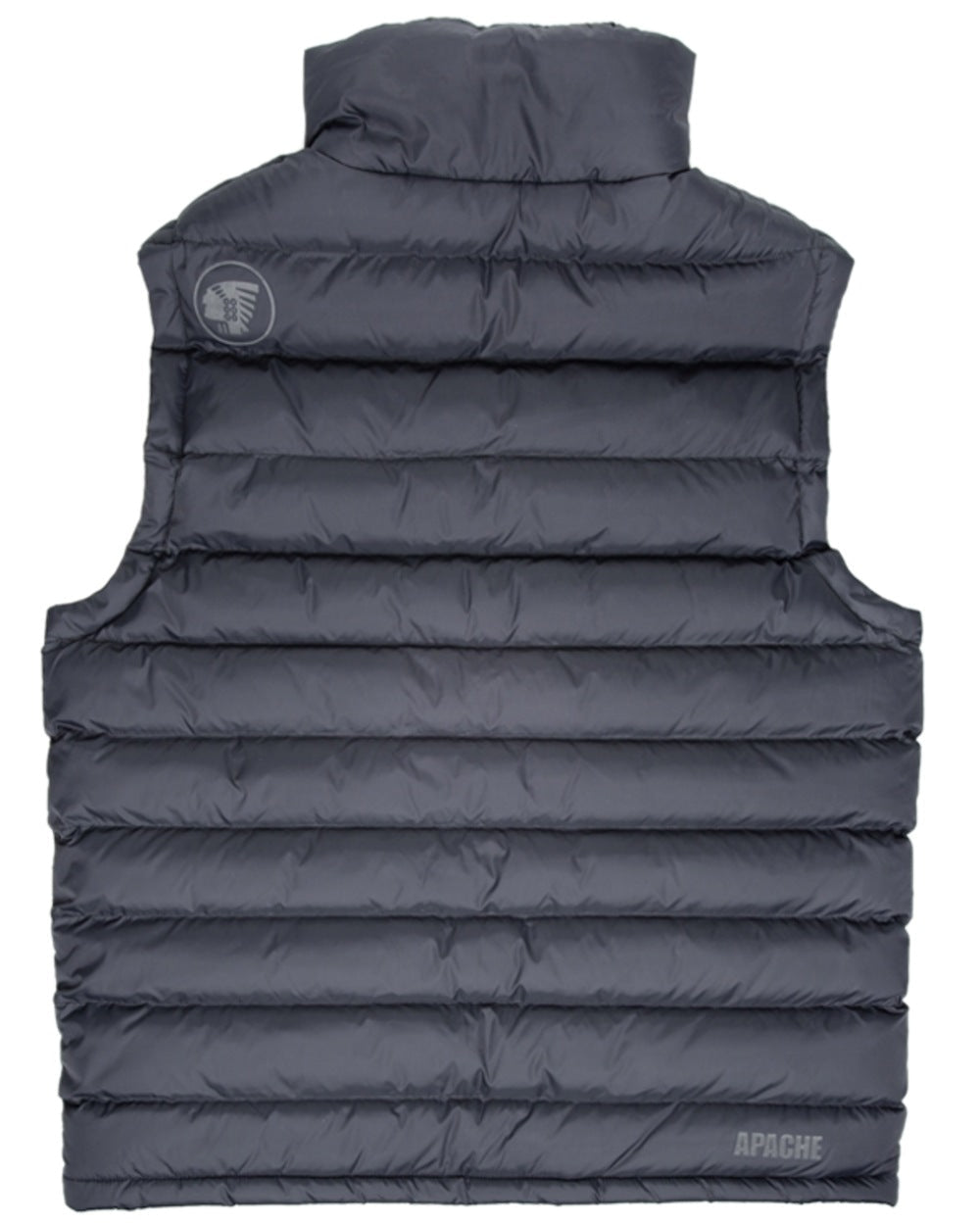 Black Coloured Apache Mens ATS Gilet on white background 