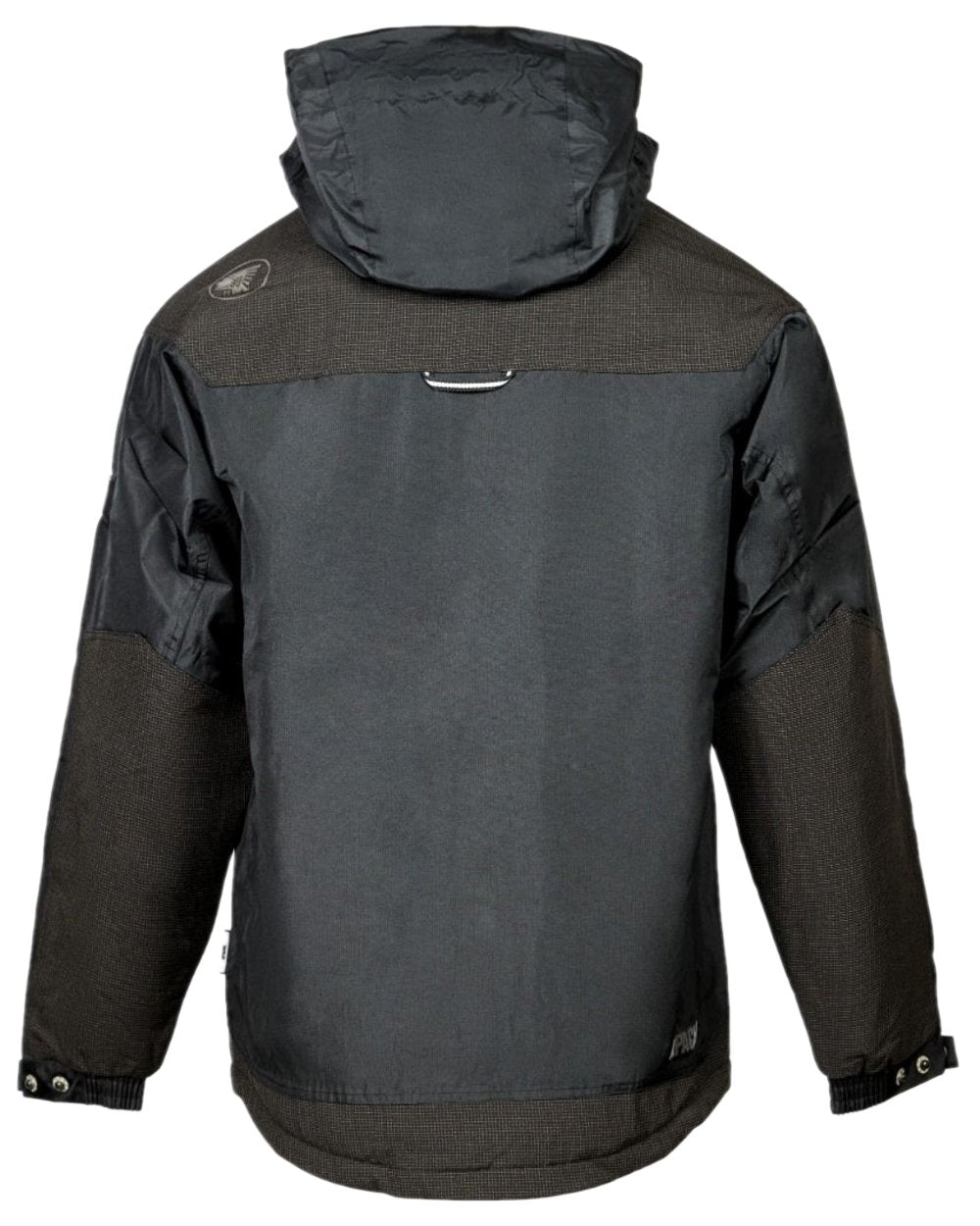 Black Coloured Apache Mens ATS Waterproof Padded Jacket on white background 