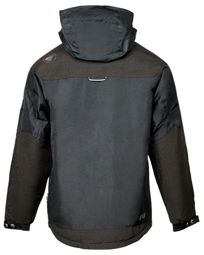 Black Coloured Apache Mens ATS Waterproof Padded Jacket on white background 