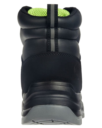Black Coloured Apache Mens Armstrong Recycled Suede Trainer Boots on white background 