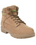 Stone Coloured Apache Mens Barnwell Safety Boots on white background 