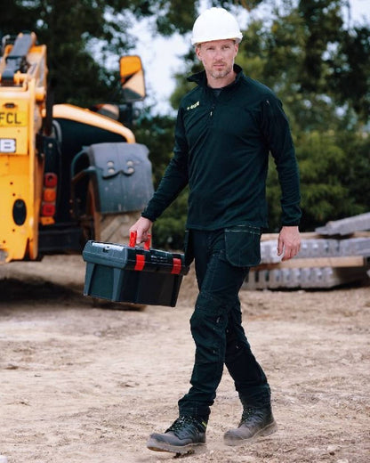 Black Coloured Apache Mens Chilliwack Side Zip Waterproof Safety Boots on outdoor background 