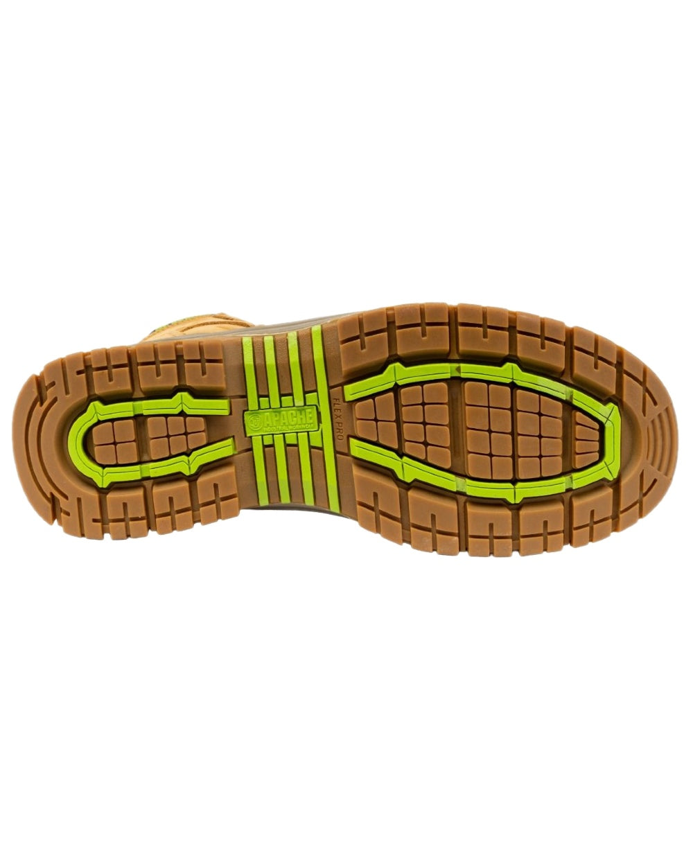 Wheat Coloured Apache Mens Churchill Waterproof FITGO Safety Boots on white background 