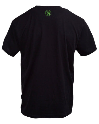 Black Coloured Apache Mens Delta T-Shirt on white background 