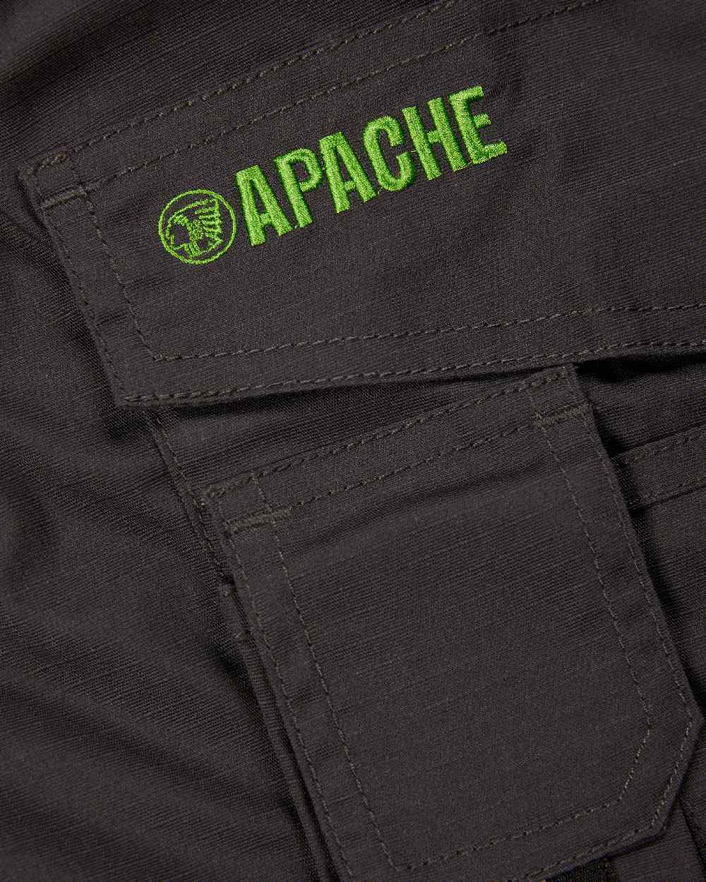 Grey Coloured Apache Mens Holster Pocket Shorts on white background 
