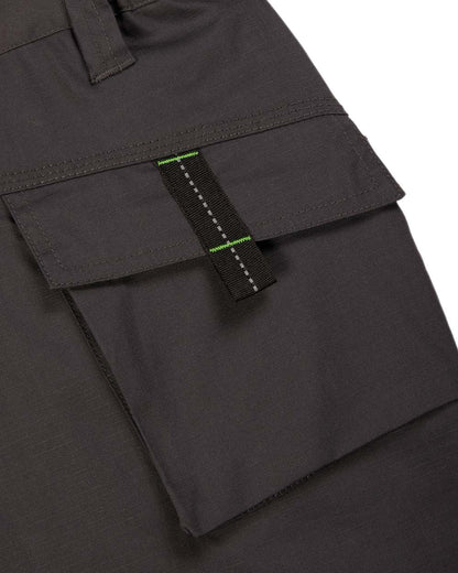 Grey Coloured Apache Mens Holster Pocket Shorts on white background 