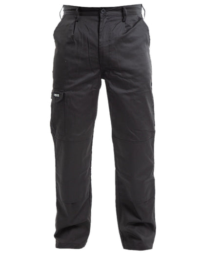 Black Coloured Apache Mens Industry Trousers on white background 
