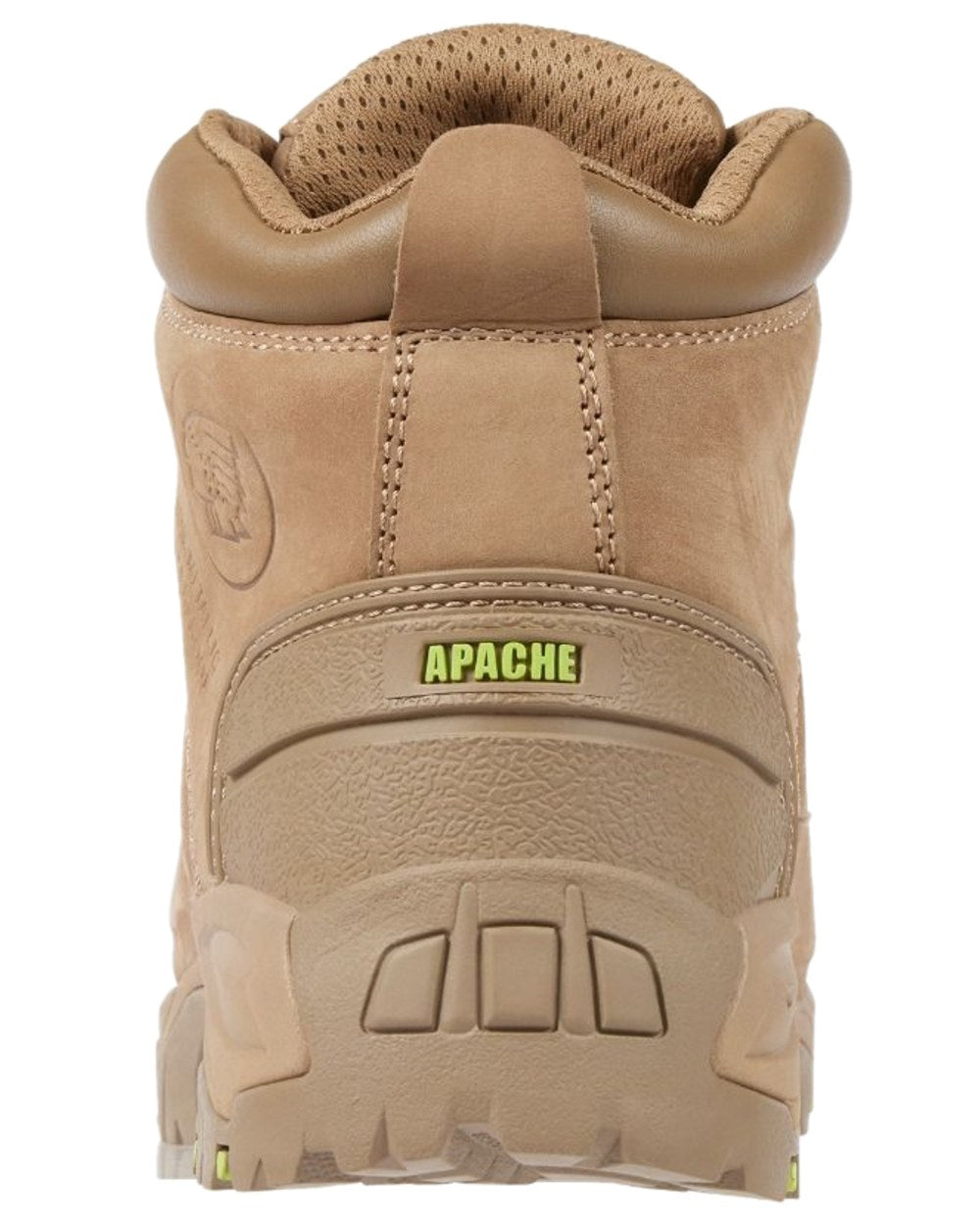 Stone Coloured Apache Mens Mercury Non-Metallic Waterproof Boots on white background 