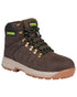 Brown Coloured Apache Mens Moose Jaw Leather Waterproof Safety Boots - XTS Outsole on white background 