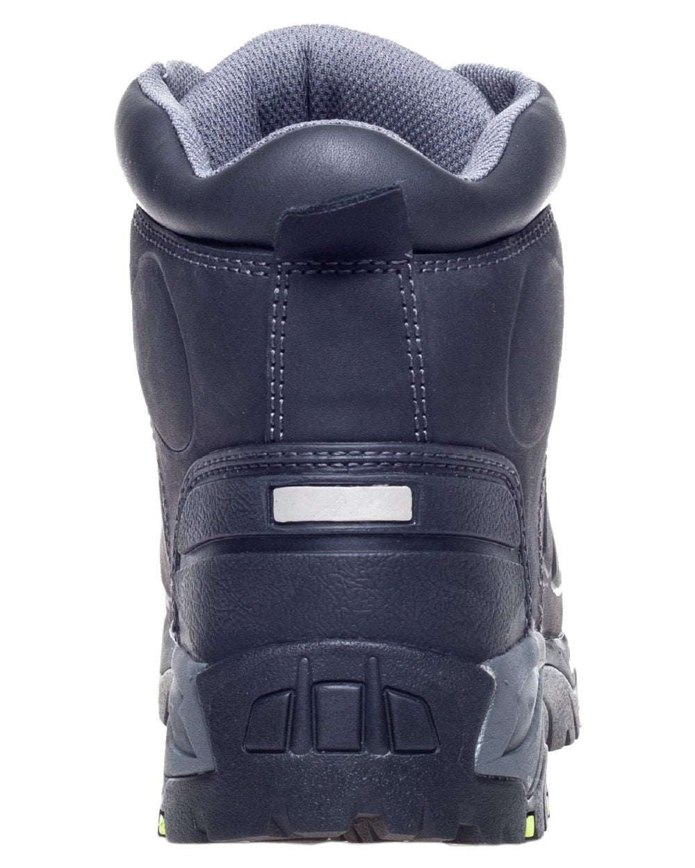 Black Coloured Apache Mens Non-Metallic Waterproof Safety Boots on white background 
