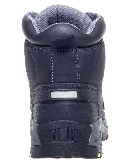 Black Coloured Apache Mens Non-Metallic Waterproof Safety Boots on white background 