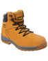 Wheat Coloured Apache Mens Nubuck Water Resistant Safety Hiker Boots on white background 