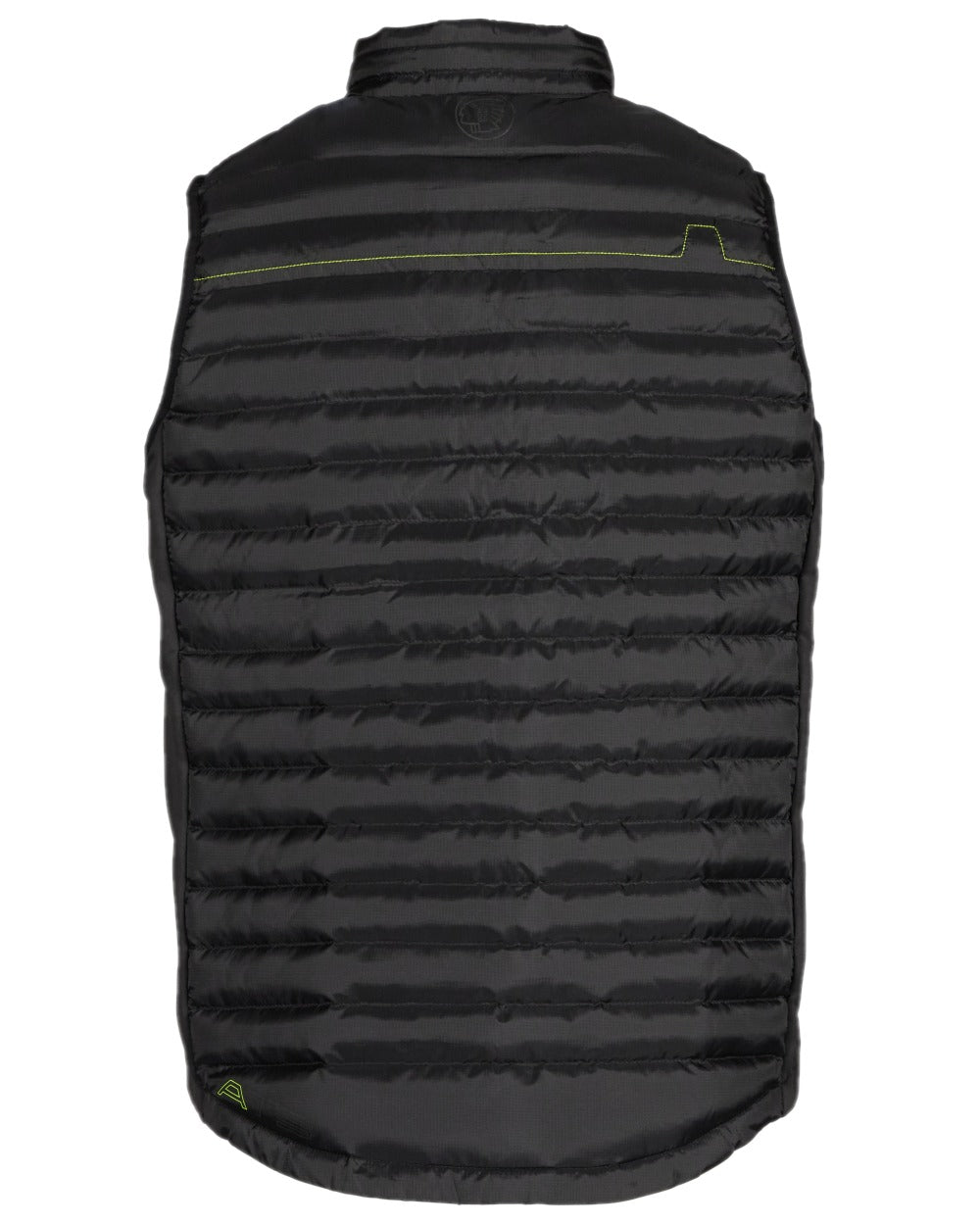 Black Coloured Apache Mens Picton Gilet With Recycled Polyester Baffles on white background 